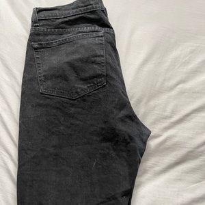 Black athletic jeans